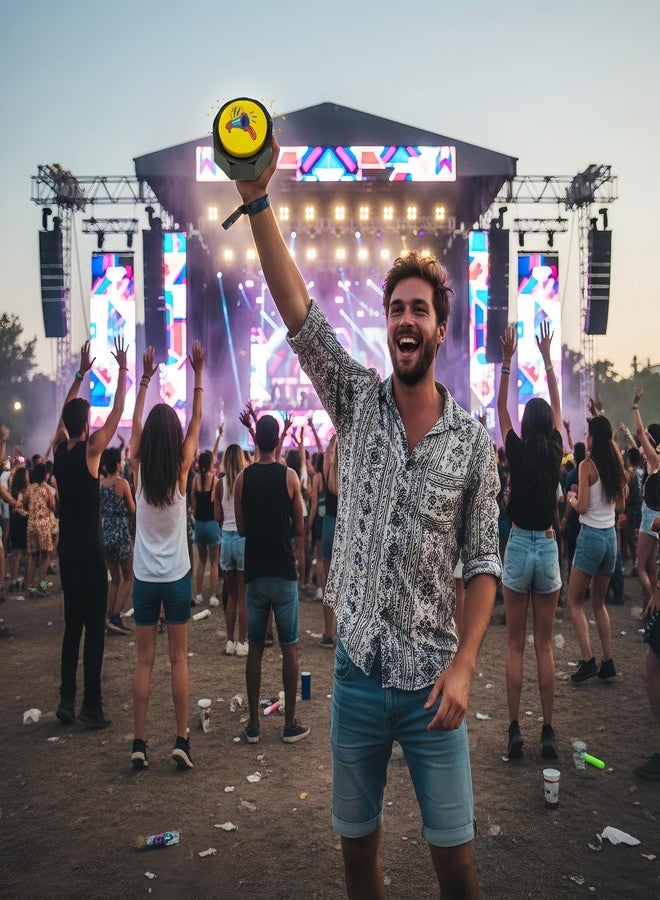 BOSKEY زر بوسكي - زر صوت بوق هوائي، زر مؤثرات صوتية لموسيقى الهيب هوب والراب، زر مؤثرات صوتية لمنسقي الأغاني، زر مُحسِّن للأجواء الصوتية - Image 4